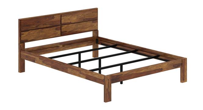 Simplicity Solid Wood Non Storage Bed (Queen Bed Size, PROVINCIAL TEAK Finish) by Urban Ladder - - 