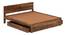 Simplicity Solid Wood Storage Bed (King Bed Size, Drawer Storage Type, PROVINCIAL TEAK Finish) by Urban Ladder - - 