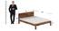 Simplicity Solid Wood Non Storage Bed (Queen Bed Size, PROVINCIAL TEAK Finish) by Urban Ladder - - 