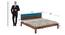 Woodland Retreat Solid Wood Non Storage Bed (King Bed Size, PROVINCIAL TEAK Finish) by Urban Ladder - - 