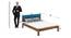 Woodland Retreat Solid Wood Non Storage Bed (Queen Bed Size, PROVINCIAL TEAK Finish) by Urban Ladder - - 