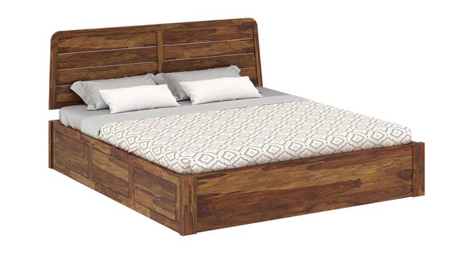 Samriddh Solid Wood Storage Bed (King Bed Size, Box Storage Type, PROVINCIAL TEAK Finish) by Urban Ladder - - 
