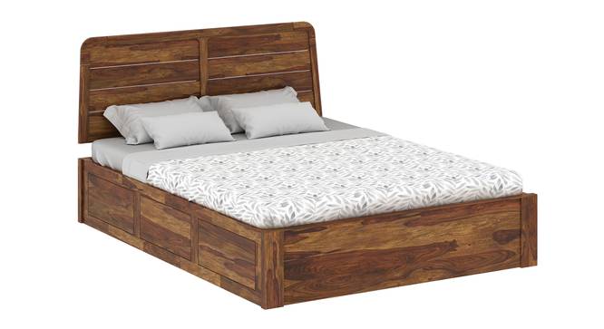 Samriddh Solid Wood Storage Bed (Queen Bed Size, Box Storage Type, PROVINCIAL TEAK Finish) by Urban Ladder - - 