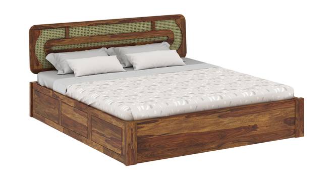 Seaside Escape Solid Wood Storage Bed (King Bed Size, Box Storage Type, PROVINCIAL TEAK Finish) by Urban Ladder - - 