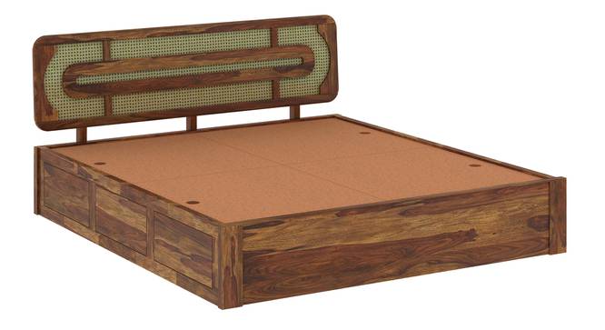 Seaside Escape Solid Wood Storage Bed (King Bed Size, Box Storage Type, PROVINCIAL TEAK Finish) by Urban Ladder - - 