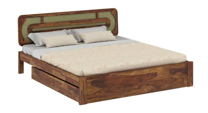 Seaside Escape Solid Wood Storage Bed (King Bed Size, Drawer Storage Type, PROVINCIAL TEAK Finish) by Urban Ladder - - 