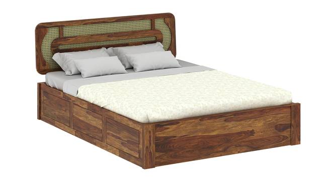 Seaside Escape Solid Wood Storage Bed (Queen Bed Size, Box Storage Type, PROVINCIAL TEAK Finish) by Urban Ladder - - 