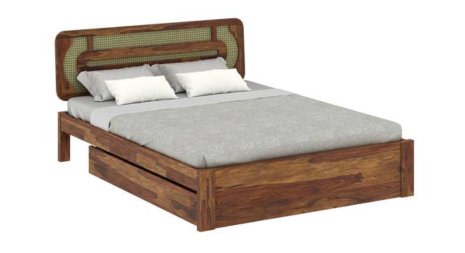 Seaside Escape Solid Wood Storage Bed (Queen Bed Size, Drawer Storage Type, PROVINCIAL TEAK Finish) by Urban Ladder - - 