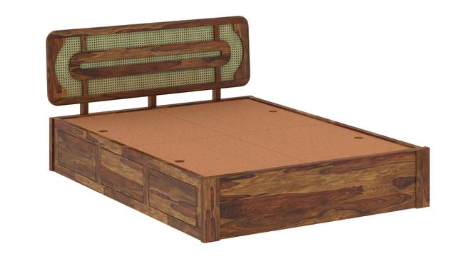 Seaside Escape Solid Wood Storage Bed (Queen Bed Size, Box Storage Type, PROVINCIAL TEAK Finish) by Urban Ladder - - 
