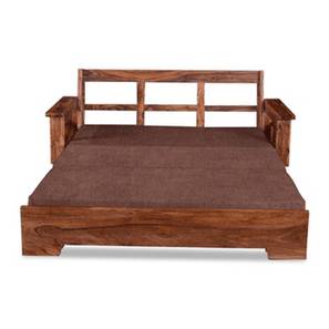 Sofa Cum Bed In Mumbai Design Marine 3 Seater Pull Out Sofa cum Bed In Honey Teak Colour