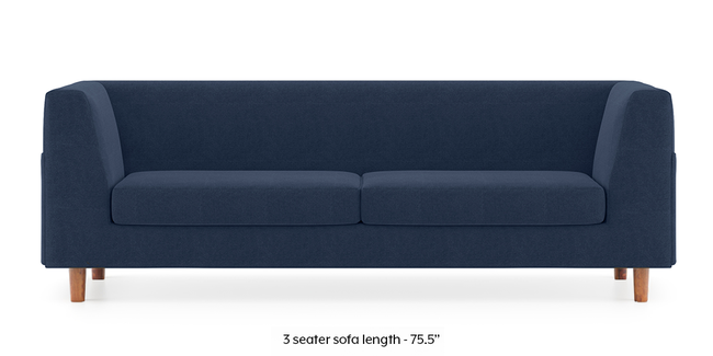 Rubik Sofa (Lapis Blue) (3-seater Custom Set - Sofas, None Standard Set - Sofas, Fabric Sofa Material, Regular Sofa Size, Regular Sofa Type, Lapis Blue)