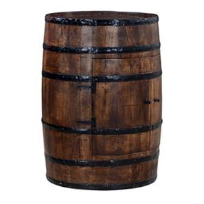 J And J Diningroom Design Ciello Solid Wood Free Standing Bar Cabinet in Provincial Teak Finish