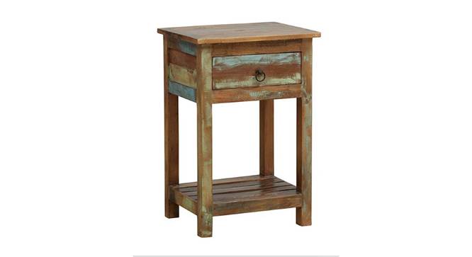 Adinoy Solid Wood Bedside Table (Multicolored Finish) by Urban Ladder - - 