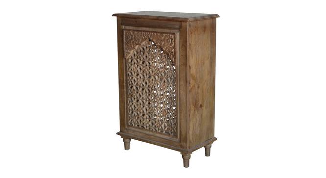 Linoy Solid Wood Carving Bedside Table (PROVINCIAL TEAK Finish) by Urban Ladder - - 