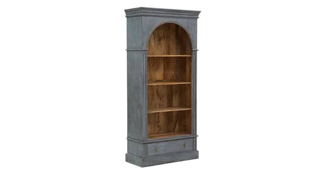 Siegen Solid Wood Bookshelf (Grey Finish) by Urban Ladder - - 