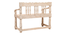 Avika Solid Wood Bench (Distress White Finish) by Urban Ladder - - 