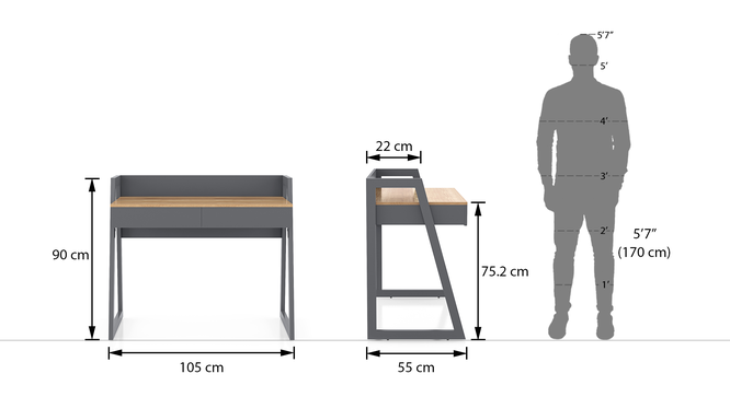 Urban ladder study online table chair