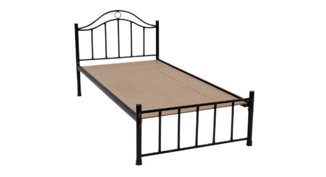 Morris Non Storage Metal Bed (Single Bed Size, Black Finish) by Urban Ladder - - 