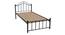 Morris Non Storage Metal Bed (Single Bed Size, Black Finish) by Urban Ladder - - 