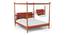 Pencil Poster Queen Bed In Honey Oak Colour (Queen Bed Size, Honey Oak Finish) by Urban Ladder - - 