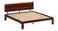 Triplet Solid Wood Non Storage Bed (King Bed Size, Honey Oak Finish) by Urban Ladder - - 
