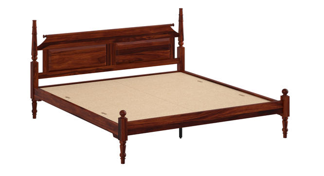 Sovereign Solid Wood Non Storage Bed (King Bed Size, Honey Oak Finish) by Urban Ladder - - 