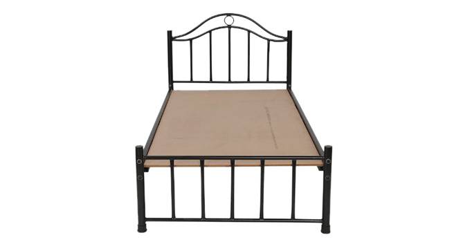 Morris Non Storage Metal Bed (Single Bed Size, Black Finish) by Urban Ladder - - 