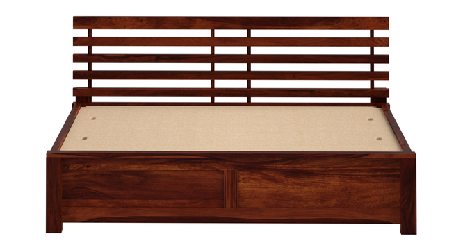 Penta Plank Non Storage Bed (King Bed Size, Honey Oak Finish) by Urban Ladder - - 