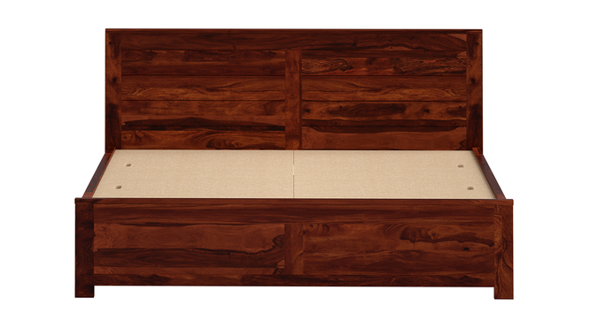 Finn Solid Wood Non Storage Bed (King Bed Size, Honey Oak Finish) by Urban Ladder - - 