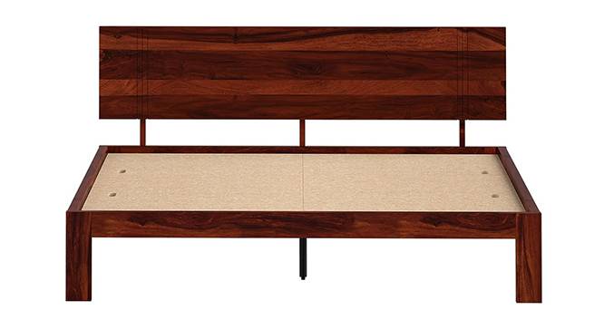 Triplet Solid Wood Non Storage Bed (King Bed Size, Honey Oak Finish) by Urban Ladder - - 