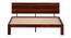 Triplet Solid Wood Non Storage Bed (King Bed Size, Honey Oak Finish) by Urban Ladder - - 