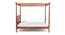Pencil Poster Queen Bed In Honey Oak Colour (Queen Bed Size, Honey Oak Finish) by Urban Ladder - - 