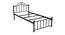 Morris Non Storage Metal Bed (Single Bed Size, Black Finish) by Urban Ladder - - 