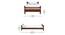 Wood Turner Solid Wood Non Storage Bed (Single Bed Size, Honey Oak Finish) by Urban Ladder - - 