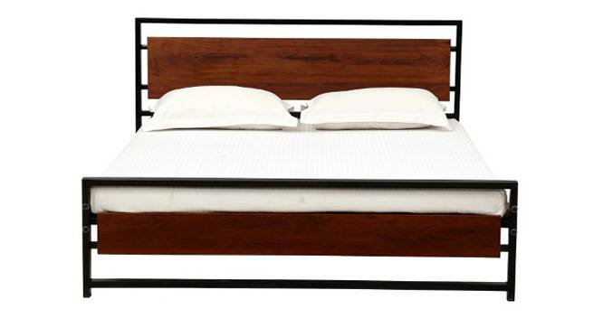 Palmer Non Storage Bed (Queen Bed Size, Honey Oak Finish) by Urban Ladder - - 