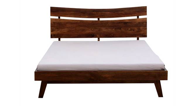 Asher Solid Wood Non Storage Bed In Provincial Teak Finish (Queen Bed Size, PROVINCIAL TEAK Finish) by Urban Ladder - - 