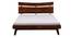 Asher Solid Wood Non Storage Bed In Provincial Teak Finish (Queen Bed Size, PROVINCIAL TEAK Finish) by Urban Ladder - - 