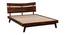 Asher Solid Wood Non Storage Bed In Provincial Teak Finish (Queen Bed Size, PROVINCIAL TEAK Finish) by Urban Ladder - - 