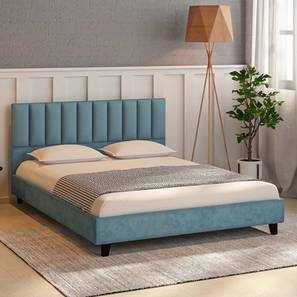 globally indian Dallas Engineered Wood Queen Size Non Storage Bed in Provincial Teak Finish-picture-12