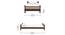 Wood Turner Solid Wood Non Storage Bed (Single Bed Size, PROVINCIAL TEAK Finish) by Urban Ladder - - 