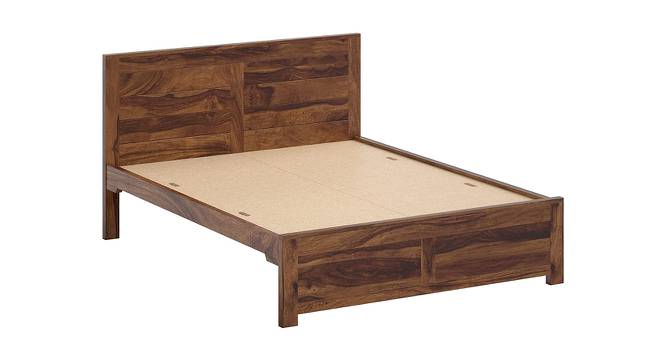 Finn Solid Wood Non Storage Bed (Queen Bed Size, PROVINCIAL TEAK Finish) by Urban Ladder - - 