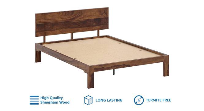 Triplet Solid Wood Non Storage Bed (Queen Bed Size, PROVINCIAL TEAK Finish) by Urban Ladder - - 