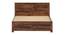 Finn Solid Wood Non Storage Bed (Queen Bed Size, PROVINCIAL TEAK Finish) by Urban Ladder - - 