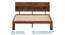 Triplet Solid Wood Non Storage Bed (Queen Bed Size, PROVINCIAL TEAK Finish) by Urban Ladder - - 
