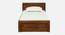 Monaco Single Size Non Storage Bed In Provincial Teak Finish (Single Bed Size, PROVINCIAL TEAK Finish) by Urban Ladder - - 