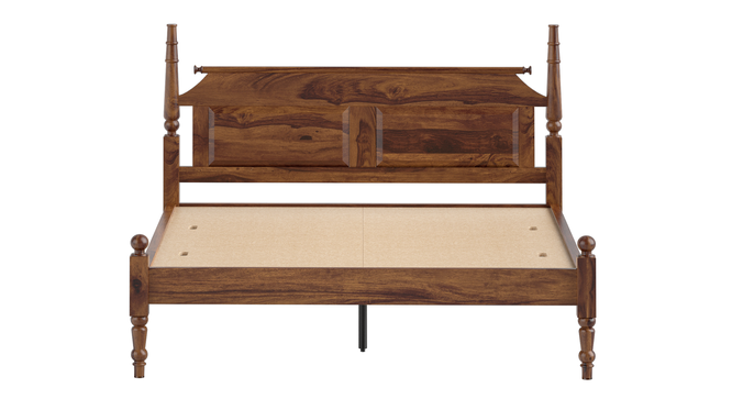 Sovereign Solid Wood Non Storage Bed (Queen Bed Size, PROVINCIAL TEAK Finish) by Urban Ladder - - 