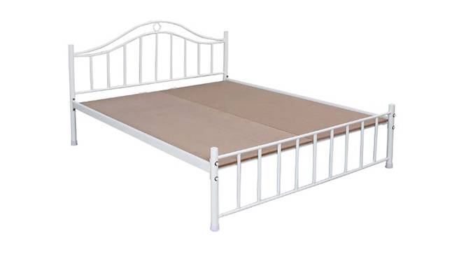 Morris Non Storage Metal Bed (Queen Bed Size, White Finish) by Urban Ladder - - 
