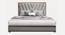 Vincent Queen Size Upholstered Non Storage Bed (Grey, Queen Bed Size, PROVINCIAL TEAK Finish) by Urban Ladder - - 