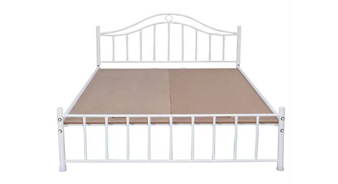 Morris Non Storage Metal Bed (Queen Bed Size, White Finish) by Urban Ladder - - 