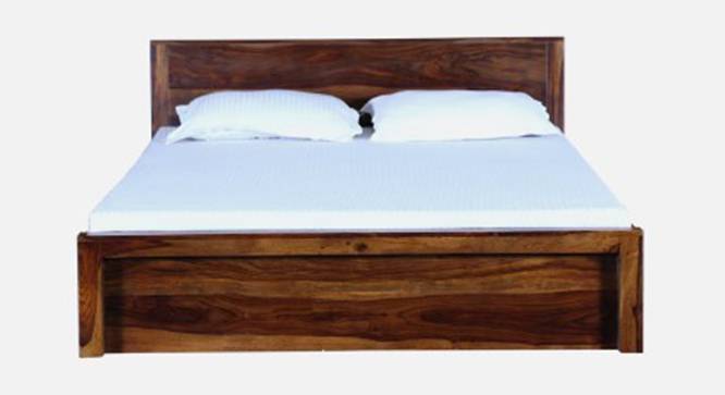 Monaco Solid Wood Storage Bed (Queen Bed Size, Drawer Storage Type, PROVINCIAL TEAK Finish) by Urban Ladder - - 